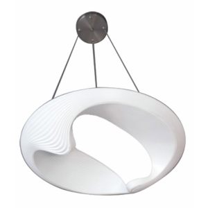 230VAC 40W LED Pendant Matt White 500MM Dia.