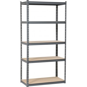 5 Tier Shelving 1830 X 920 X 458MM Grey