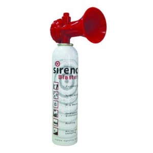BLASTER- Gas Powered Hand Held SIREN- 115DB C/W 40ML Caniste