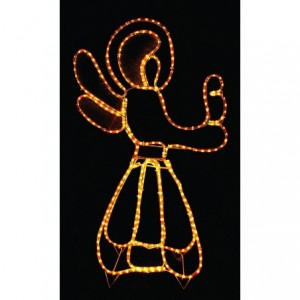 MOTIF 3-D 690x300MM CANDLE ANGEL