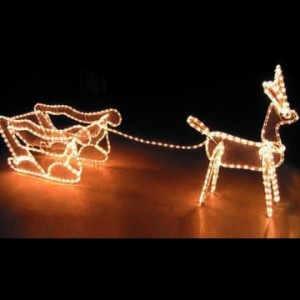 MOTIF 3-D 1100MM x 290MM SANTA WAITING SLEDGE