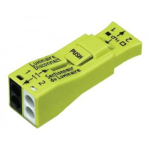 Wago Luminaire Disconnect 2 Pole Yellow