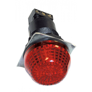 24VAC/DC 30mm RED BEACON STEADY/FLASHING IP65