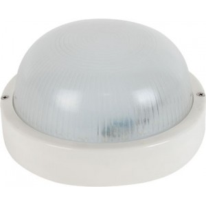 230VAC 9W White LED Bulkhead (6000K) IP54 Dia 180MM