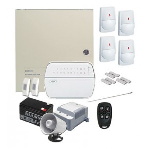 16 Zone Hardwired Alarm Kit C/W LCD Keypad