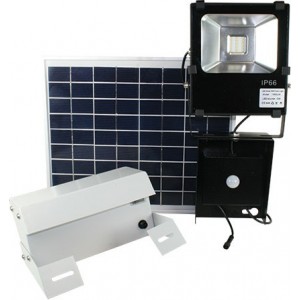 Solar High Power 18W / 1485LM C/W 12W Pv Panel / Pir