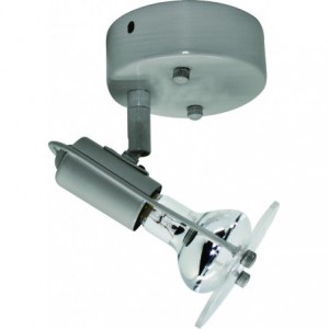 230VAC 1X40W E14 (R50) Spot Light Fitting Satin Chrome