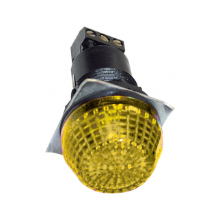 24VAC/DC 30mm YELLOW BEACON STEADY/FLASHING IP65