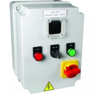 1.1KW 230V 1PH Borehole Pump Starter Poly Enclosure