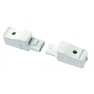 16A 400V 2 Pole In Line Socket White
