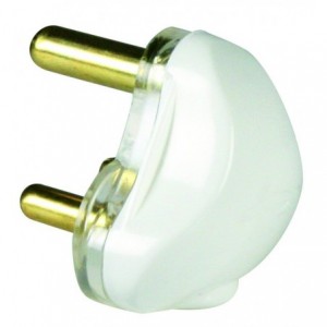16A White Chubby Plug Top