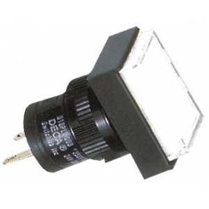 16MM White Rectangular Pilot Light