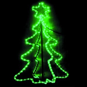 MOTIF 3-D 720x440MM GREEN xMAS TREE