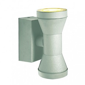 ALUMINIUM 230V 2xGU10 50W SPOTLIGHT FITTING IP54
