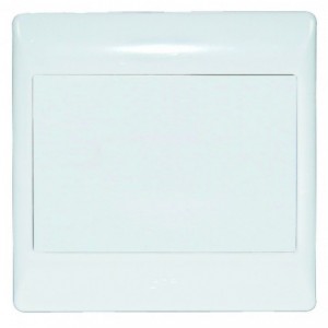 BLANK WHITE COVER PLATE 4x4