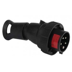 500VAC 63A 3P+E 7H Atex Straight Plug IP66/67 2D 3G Xcee Ser