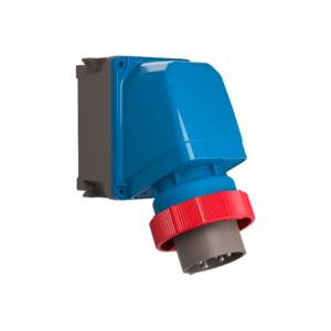 400VAC-63A-3P+E 6H 65 Deg Angled Wall Inlet IP66/67