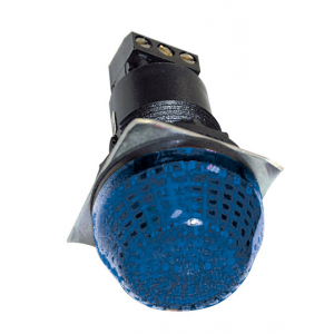 230VAC 30mm BLUE BEACON STEADY/FLASHING IP65