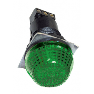 24VAC/DC 30mm GREEN BEACON STEADY/FLASHING IP65
