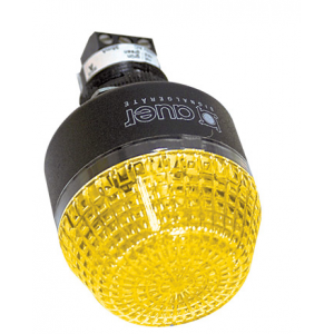 230VAC 45mm YELLOW BEACON STEADY/FLASHING IP65