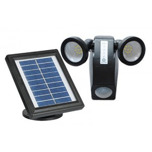 Solar Spot Light 2 X 1.8W/ 200LM C/W 2.3W Pv Panel