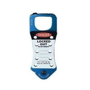 Aluminium 10-HOLE Hasp Lockout Blue