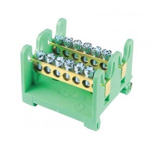 75A 2x7-WAY DIN MOUNT TERMINAL BLOCK