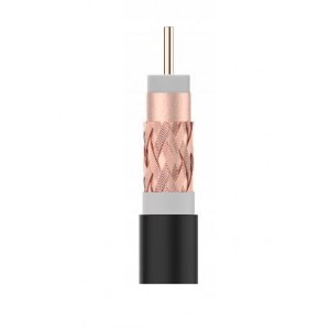 T100 Coaxial Cable Cu Class A  Black PE /250M