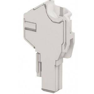 4MM² Screw Clamp Female End Plug - 1 Pole - Grey