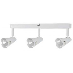 Lv Ceiling Light Fitting 3 Lamp White Bar