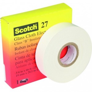 SCOTCH 27 WOVEN GLASS CLOTH TAPE 0.178mm THICK