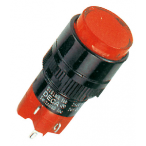 16MM Red Rnd Latch Ill Pbtn 2NO+2NC