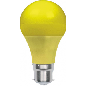 230V YELLOW B22 LED BULB 110(L)x60(DIA) 3W