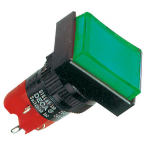 16MM Green Rec Illm Pbtn 2NO+2NC
