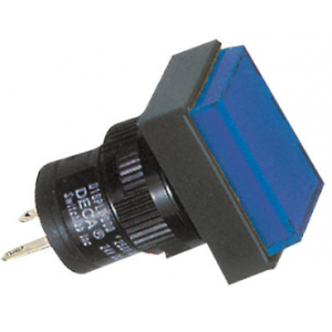 16MM Blue Rectangular Pilot Light
