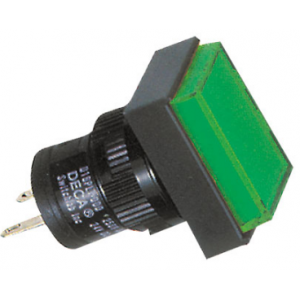 16MM Green Rectangular Pilot Light