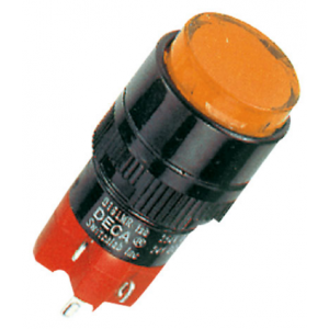 16MM Amber Rnd Pushbutton 1NO+1NC