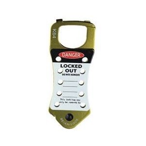 Aluminium 10-HOLE Hasp Lockout Yellow