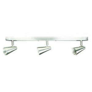 Lv Ceiling Light Fitting 3 Lamp Silver Bar