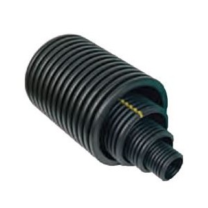 Black Double Wall Corrugated Flex Conduit D160 /6 Meter