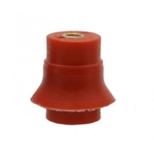 8mm RED PLASTIC INSULATOR F-F