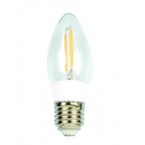 2W LED Candle Bulb E27 Base Cool White