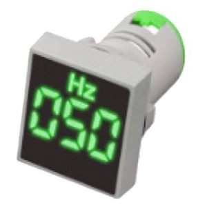 GREEN LED FREQ DISPLAY 50-450VAC 28mm SQUARE FACE