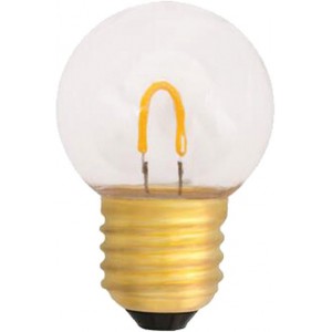 230VAC 1W G45 Loop LED Lamp Dimmable E27 2200K