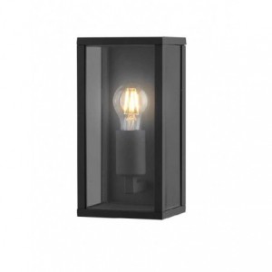230VAC 10W E27 LED Blk DC Alu. Wall Light Fitting