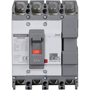 60A 4P Fixed Termal And Magnetic Mccb 18KA F1