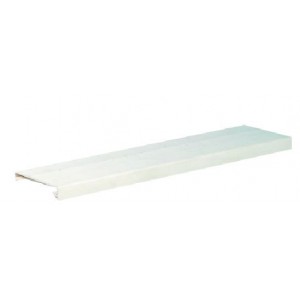 WHITE COVER 40mm SOLID TRUNKING 2M
