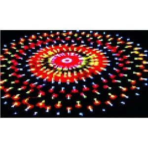 Multi LED Green Round Sparkle Net Light 1M Dia 240V IP44