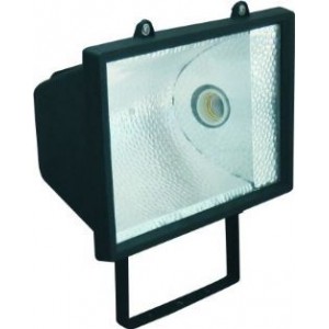 Floodlight Black Sym E27 C/W 30W Cfl IP54