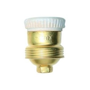 E27 BRASS LAMP HOLDER 10mm ENTRY